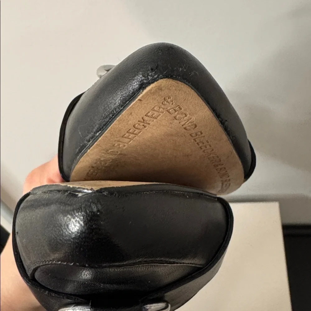 Bleecker & Bond Black Gloria Flats Shoes Size 6 GUC